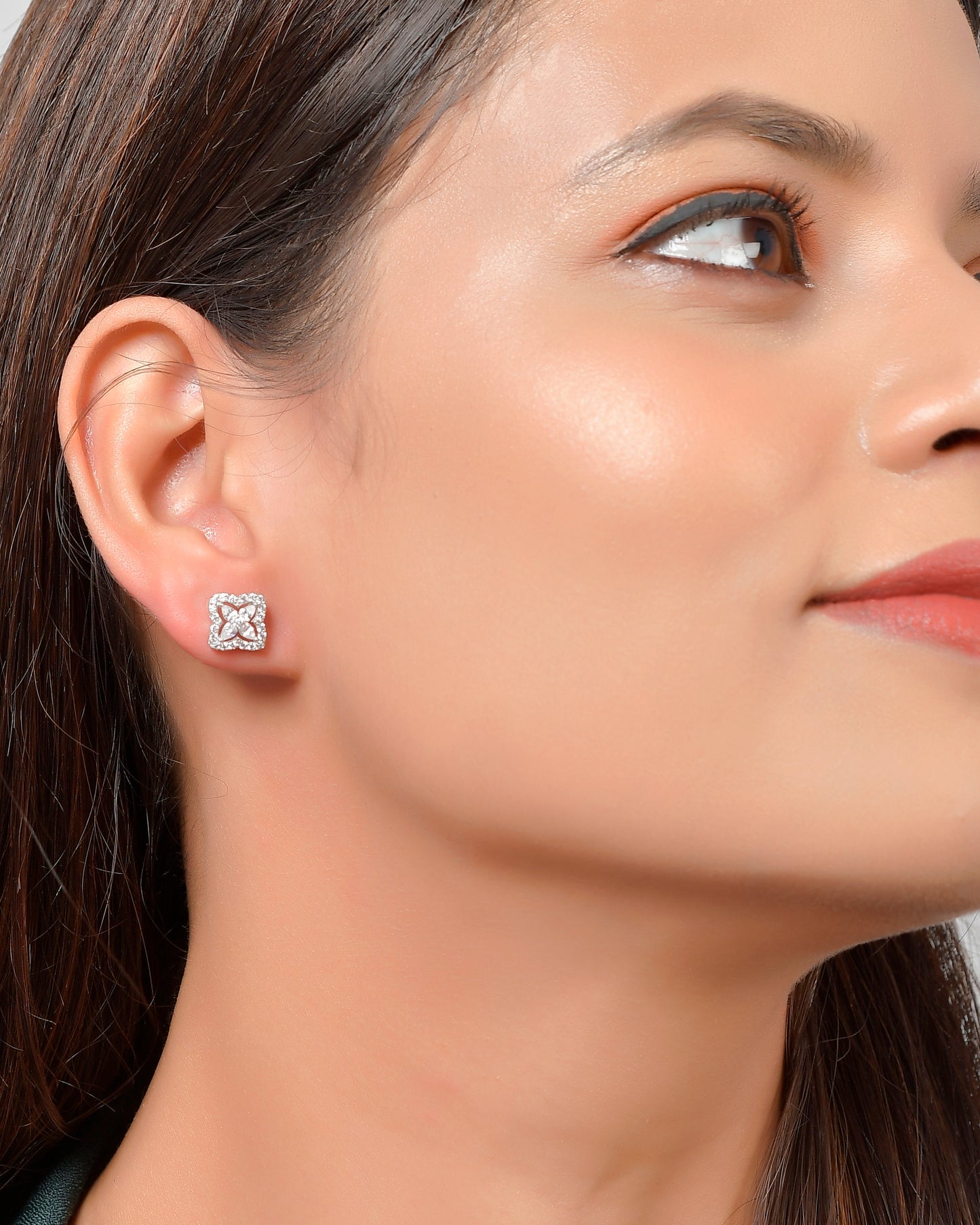 silver earring women