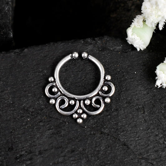 non pierced septum silver