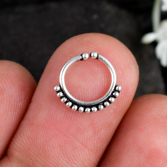 silver septum non piercing