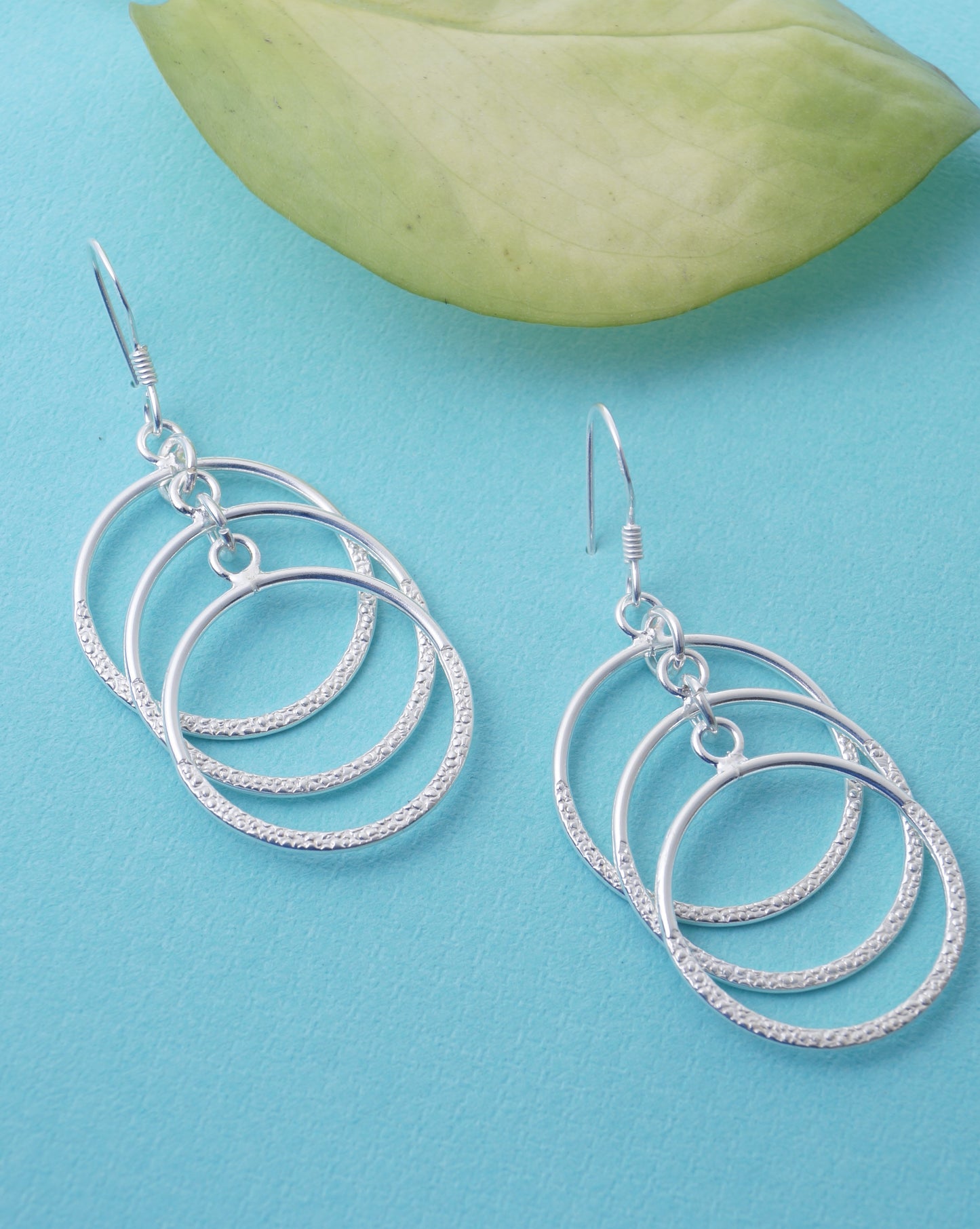 silver jhumka earrings