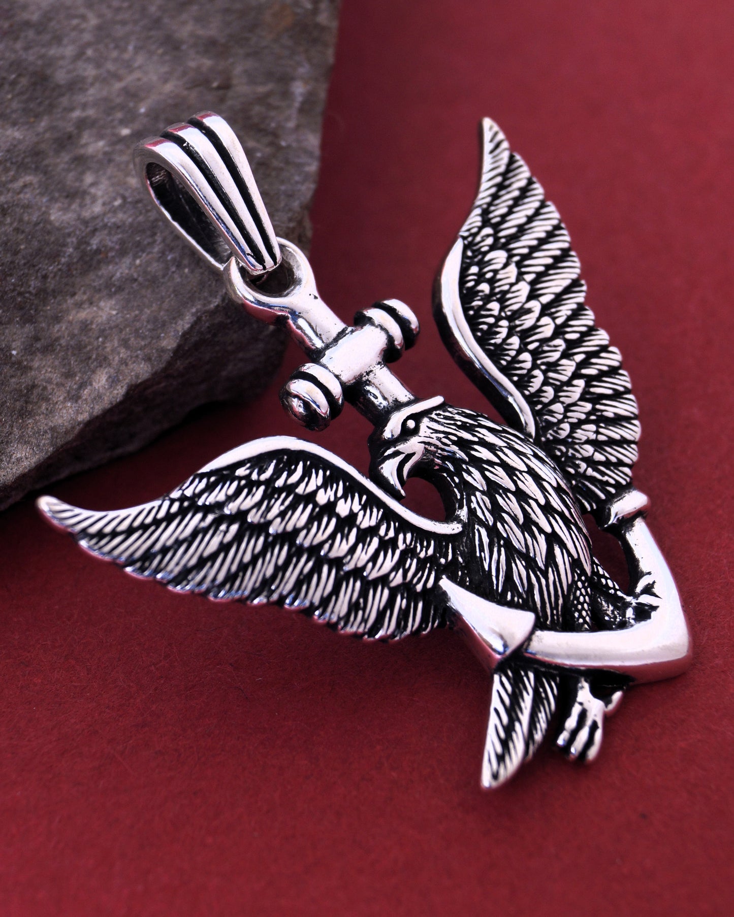 pendant locket men silver