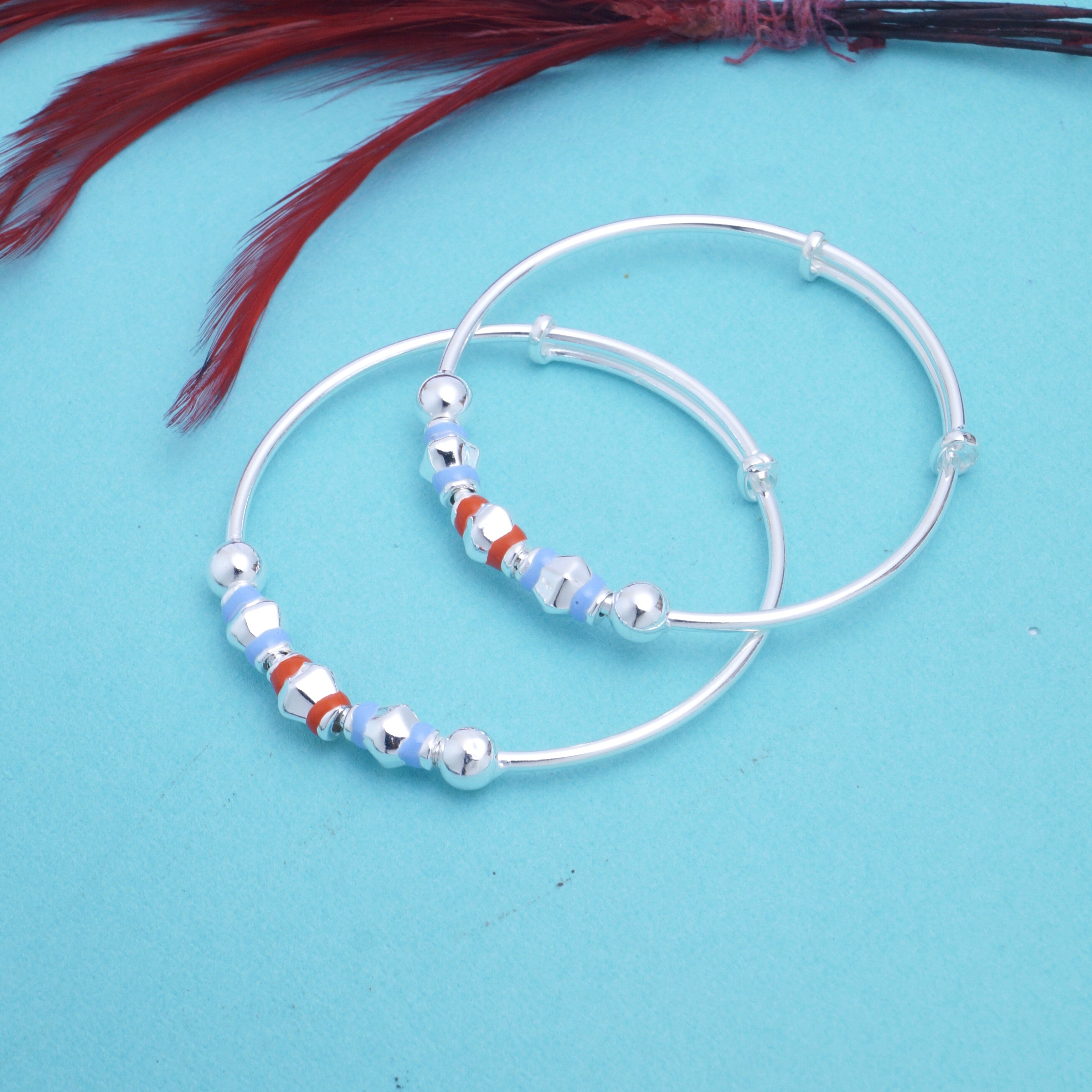 Silver Kada for Babies Traditional and Safe Baby Silver Bangle