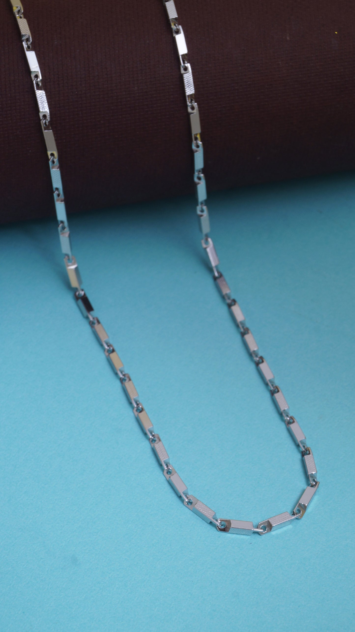 mens silver chain design