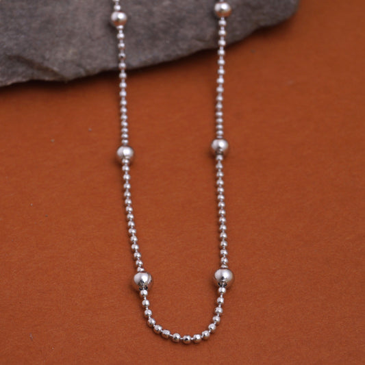 silver ball chain
