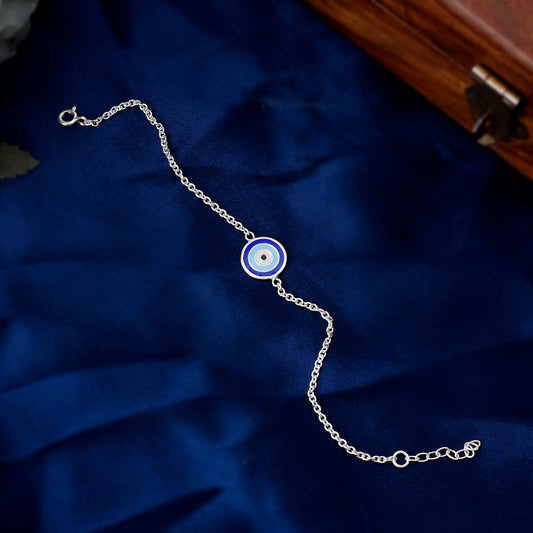 evil eye bracelet silver
