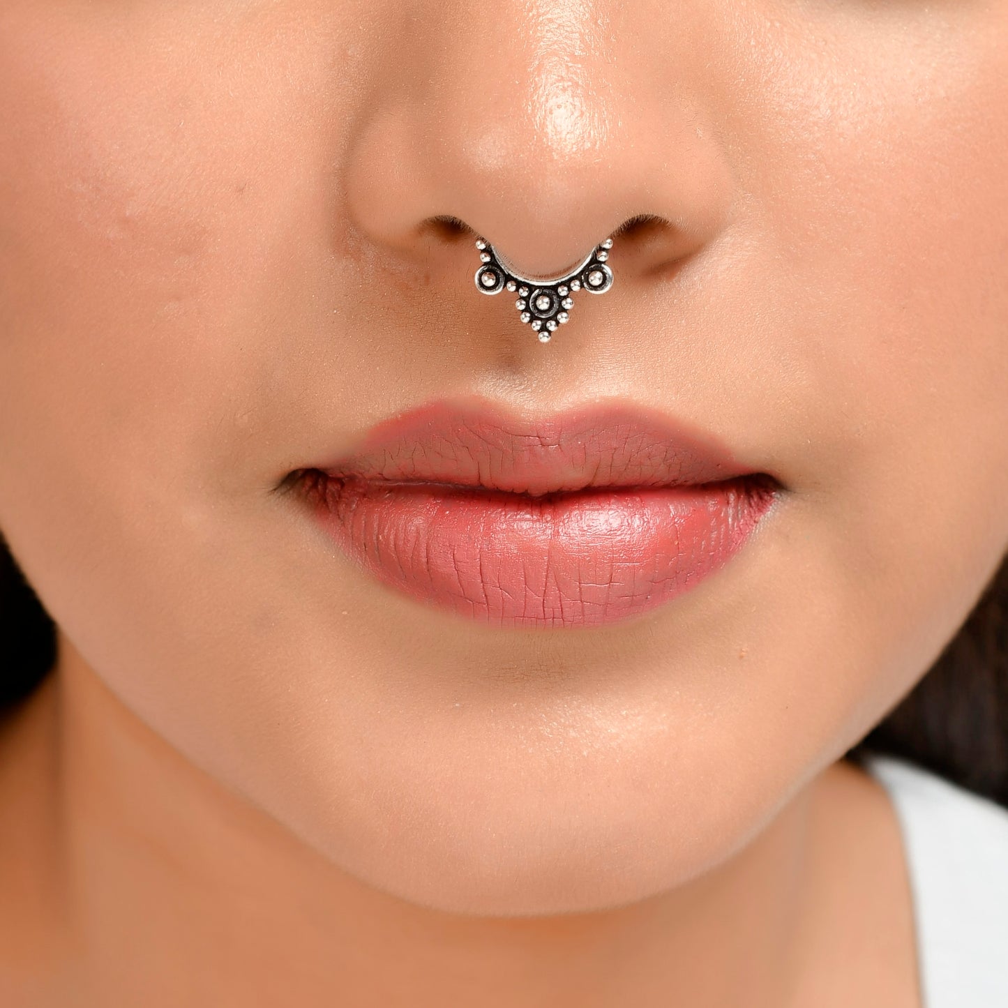 Sterling Silver 925 Septum Nose Ring For Non Pierced nose
