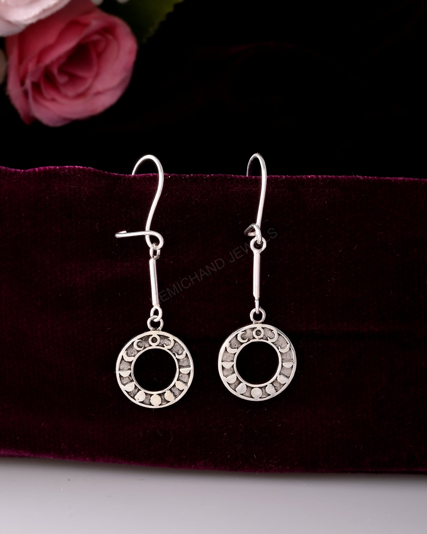 silver dangle earring