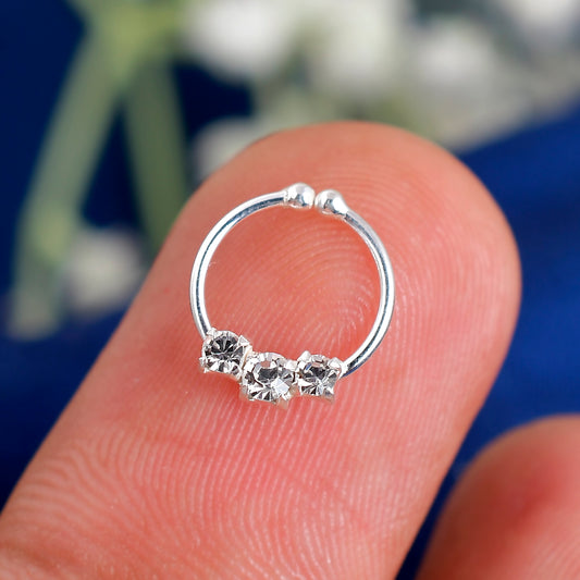 cz non pierced fake ring