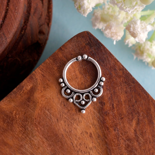 silver oxidised septum