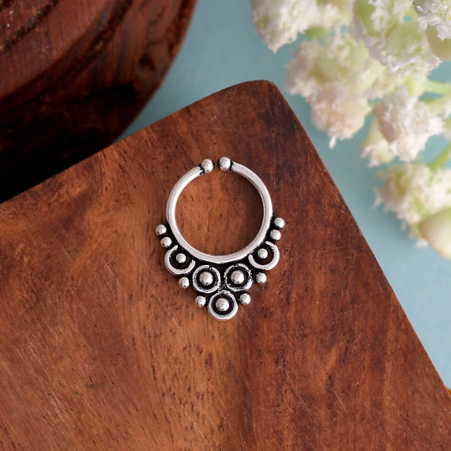 silver septum ring
