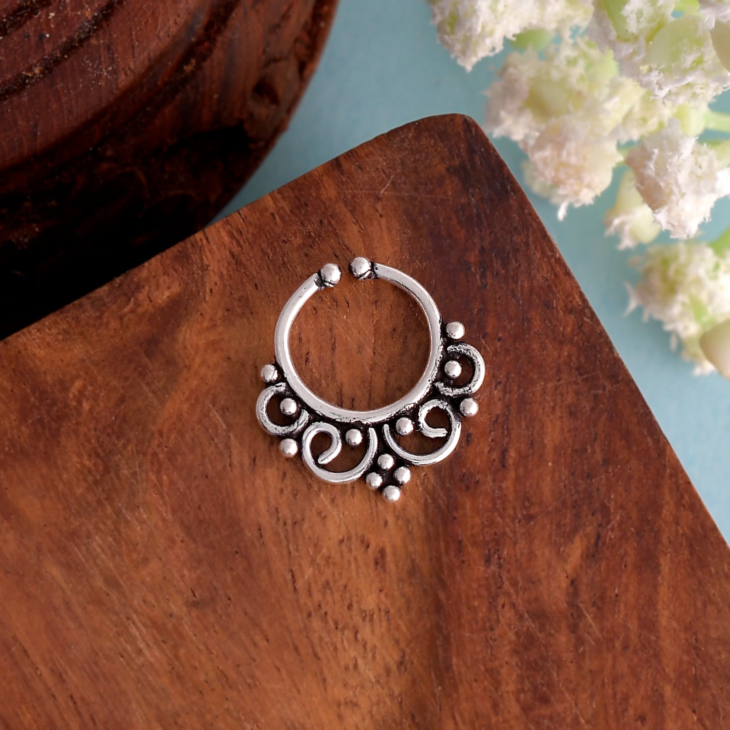 silver septum ring