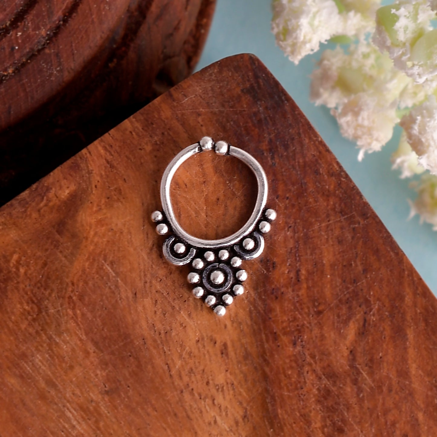 silver septum ring