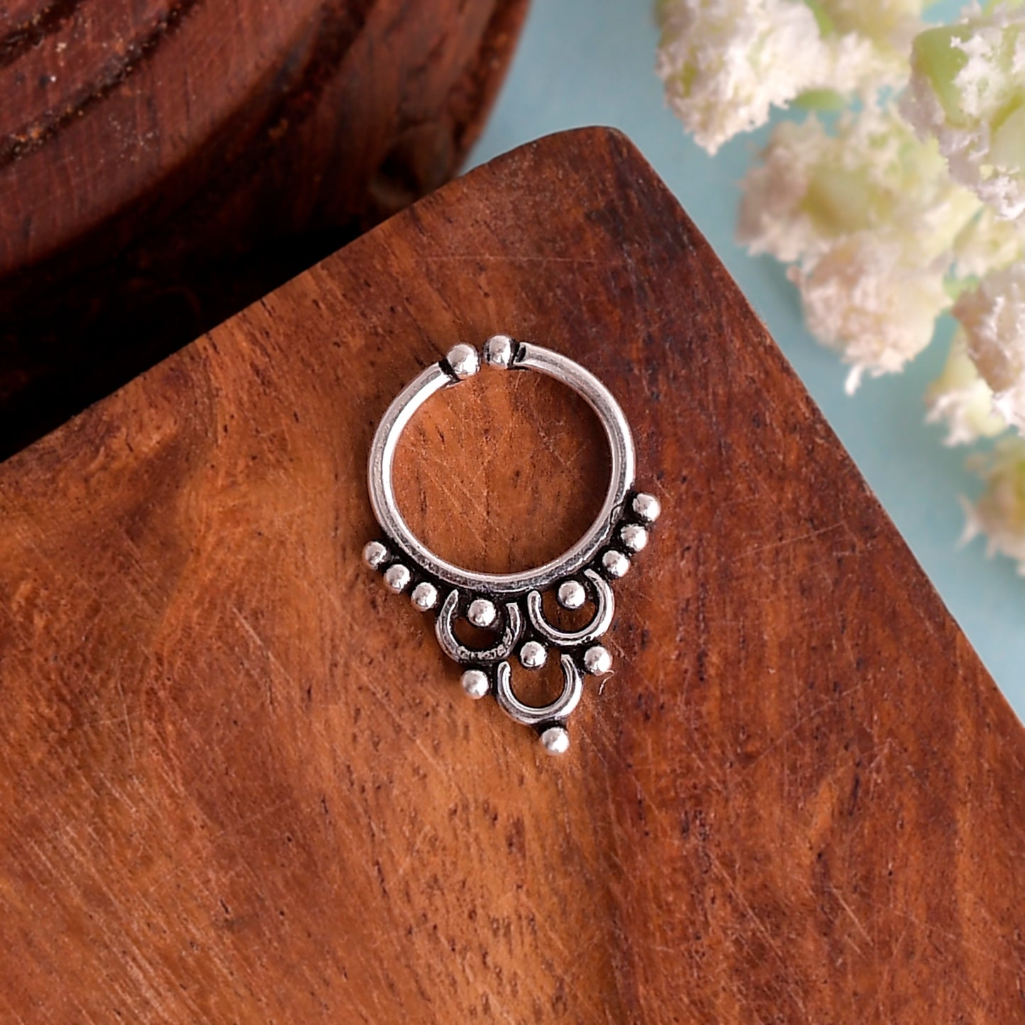 silver septum ring