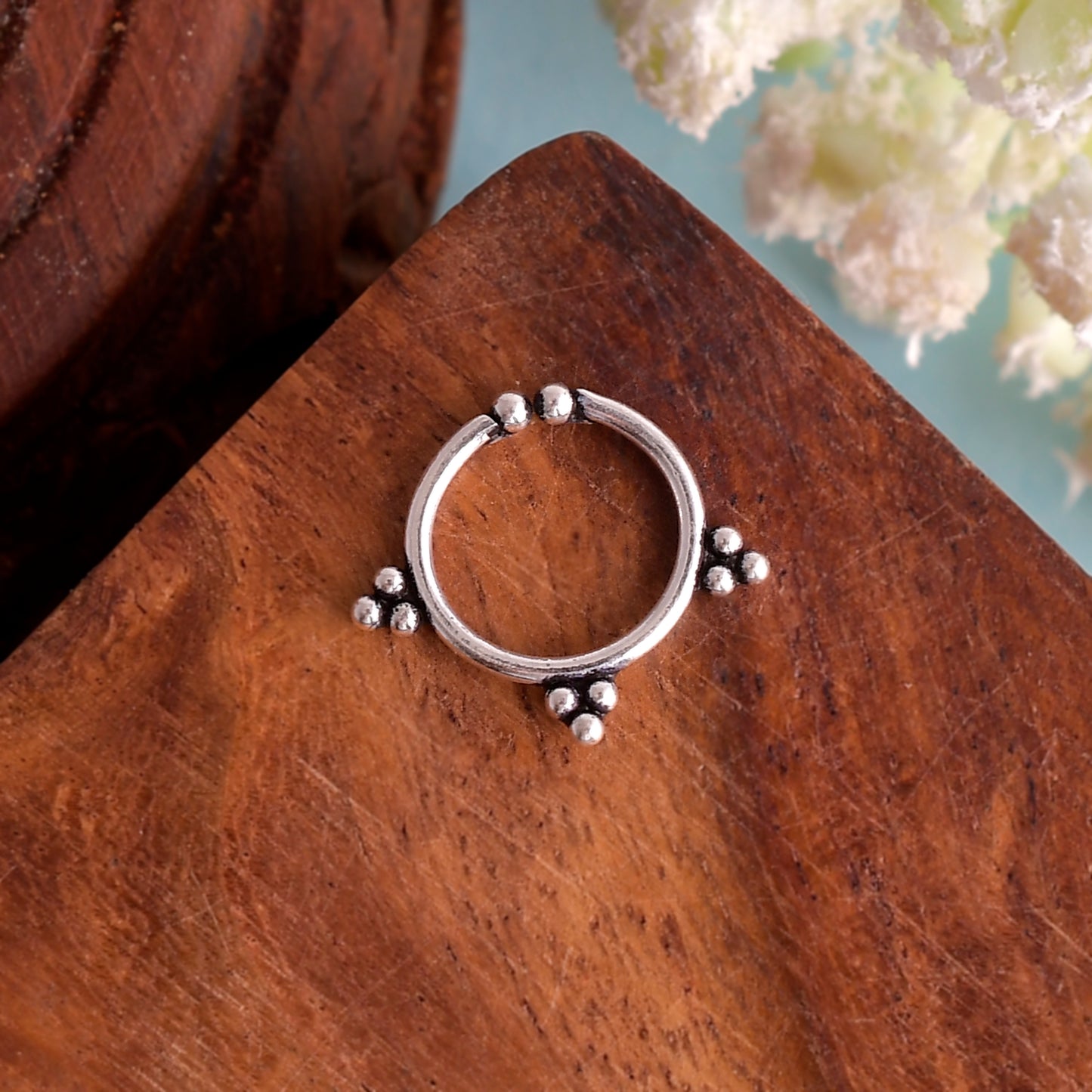 silver septum ring