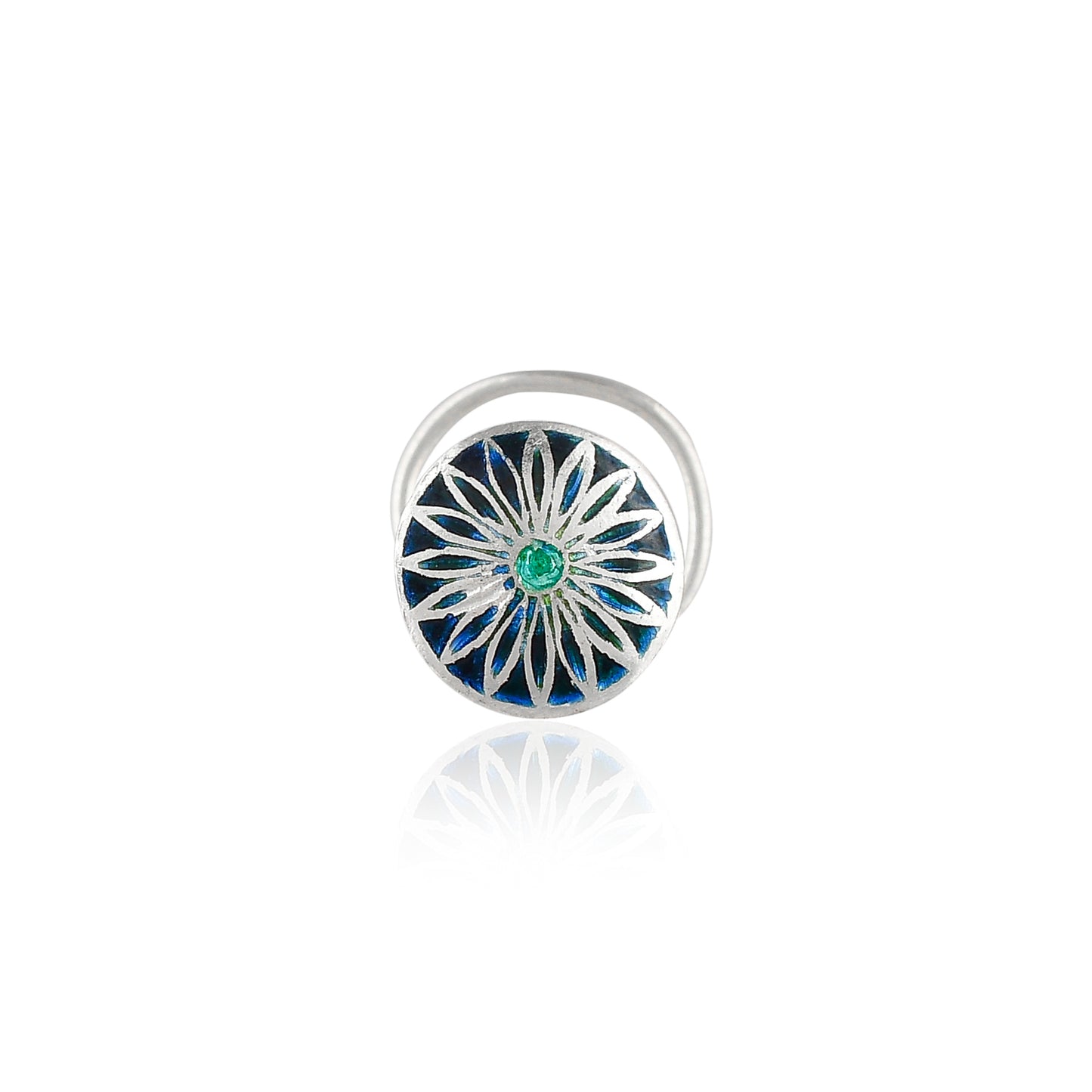 silver nose stud