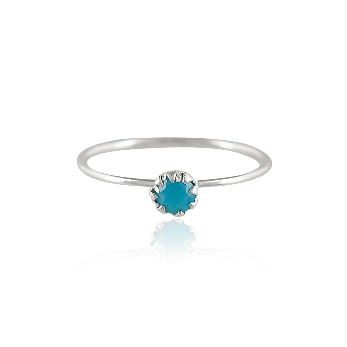 Sterling Silver 925 Turquoise Nose Ring - 10mm