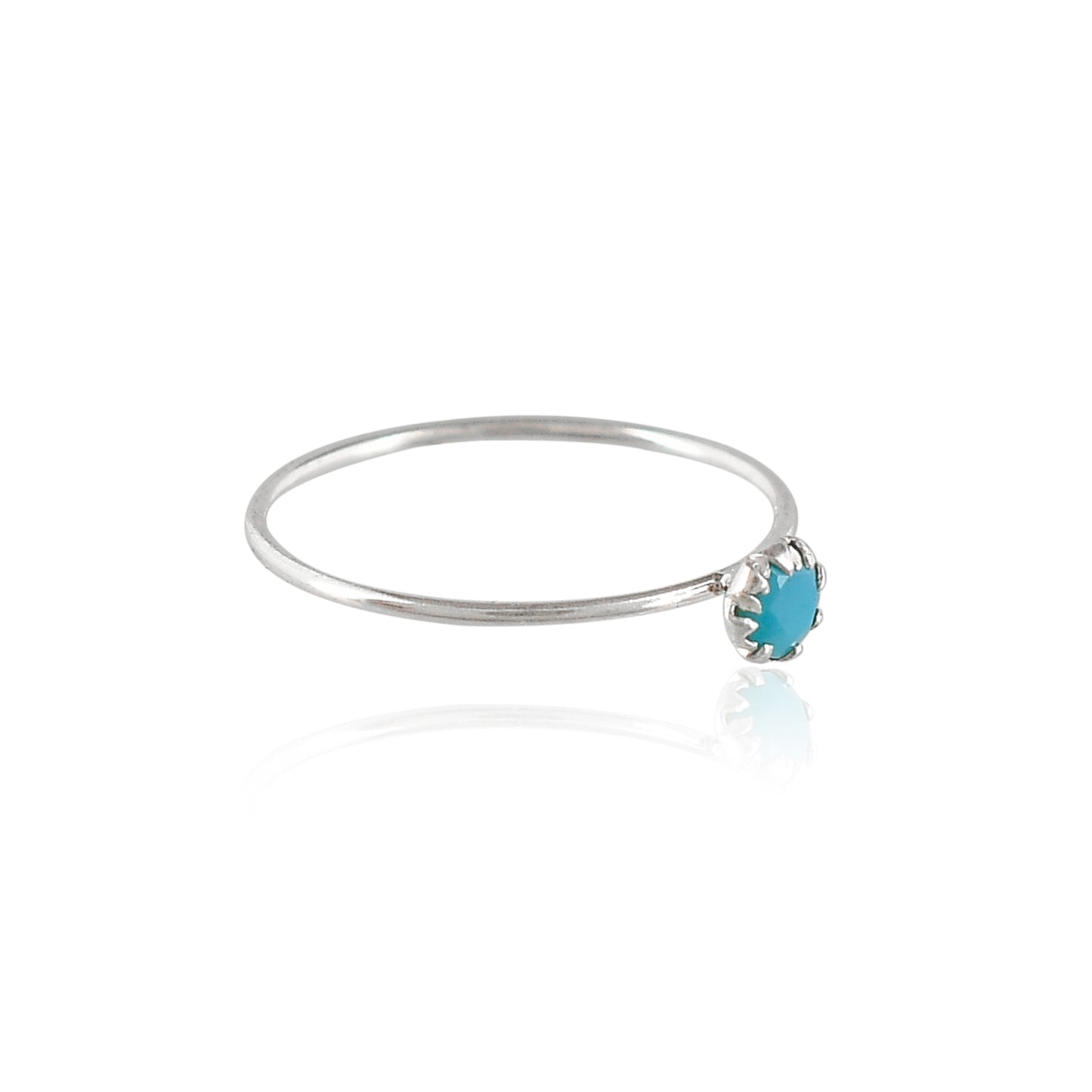 Sterling Silver 925 Turquoise Nose Ring - 10mm