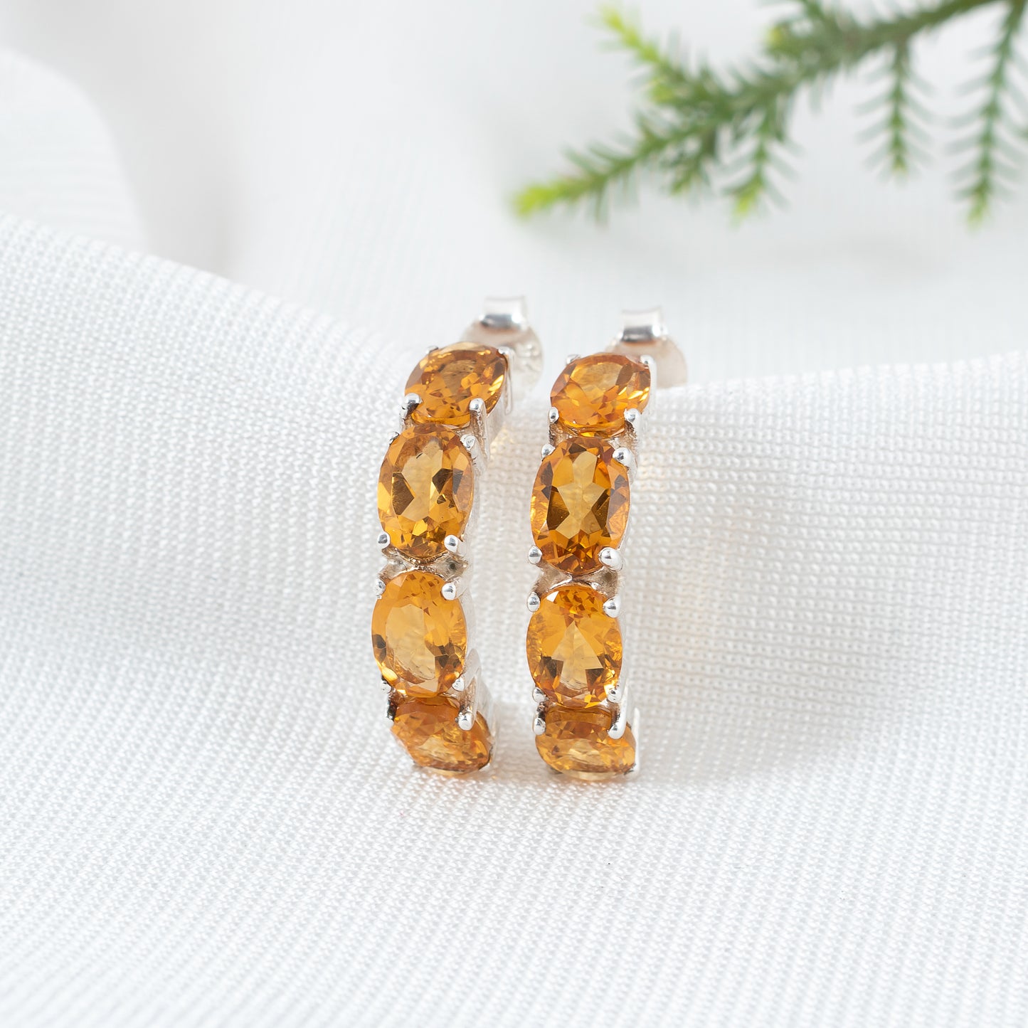gemstone earring women