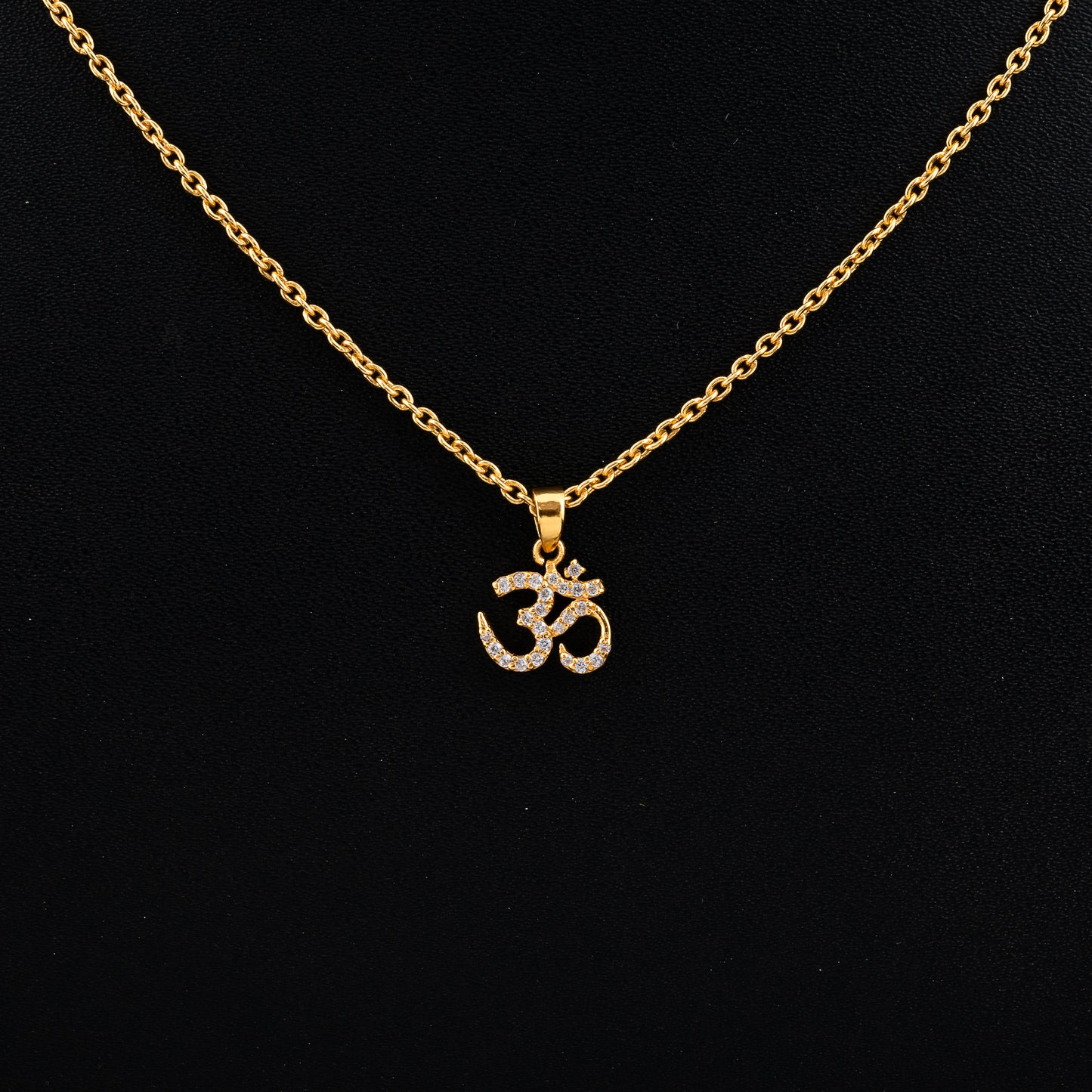 om silver pendant