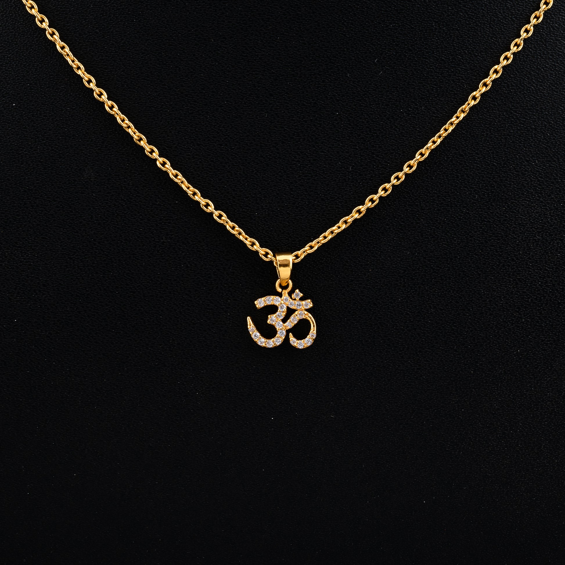 om silver pendant