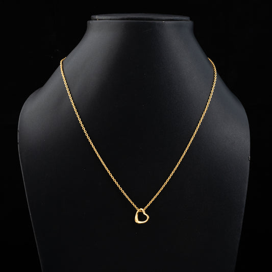 silver gold chain pendant