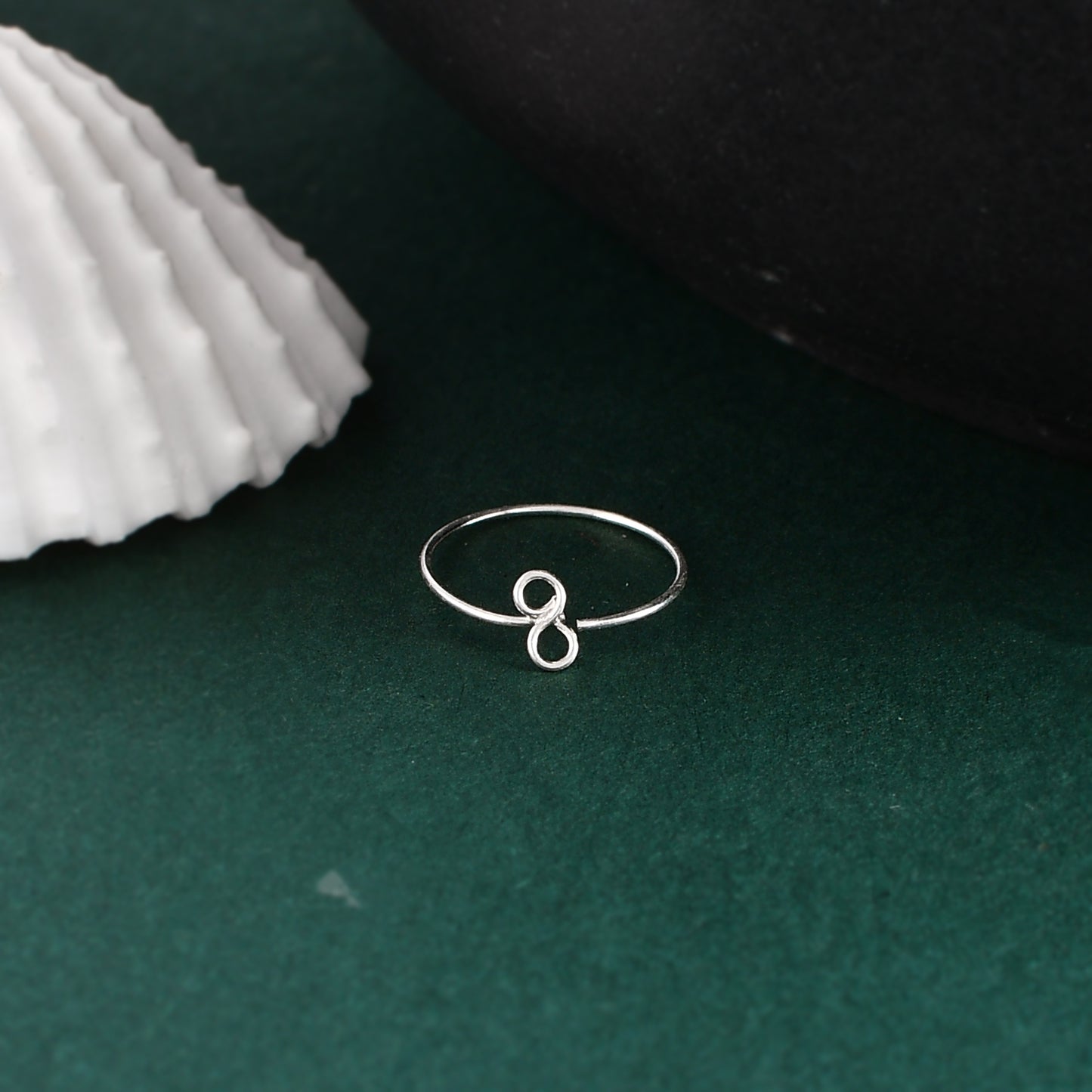 silver nose ring