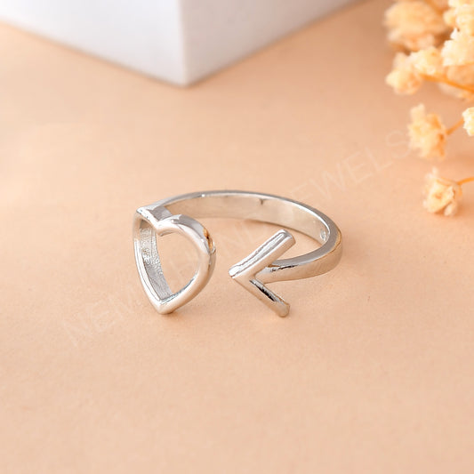 adjustable silver ring