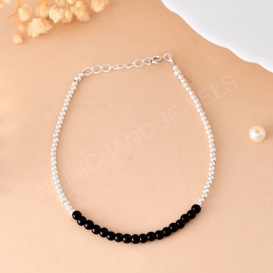 silver adjustable nazariya bracelet