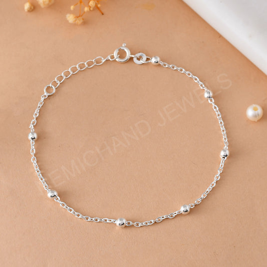 silver chain bracelet women