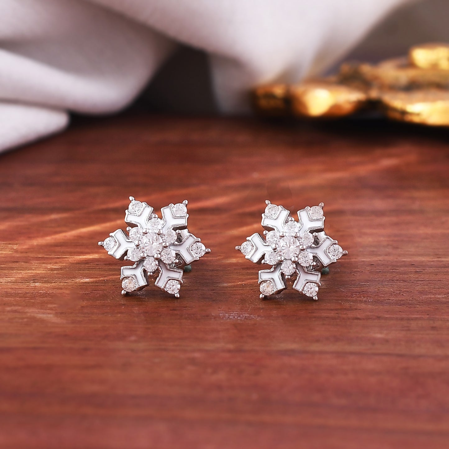 silver earring stud