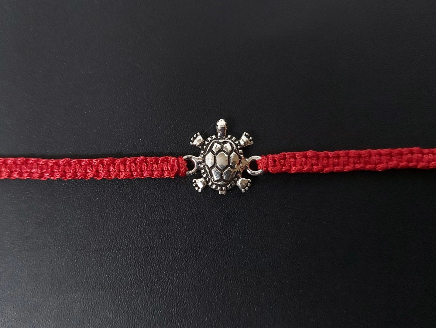 Tortoise Rakhi for Brother 925 Sterling Silver with Thread - Perfect for Men, Women, Boys, and Girls on Raksha Bandhan