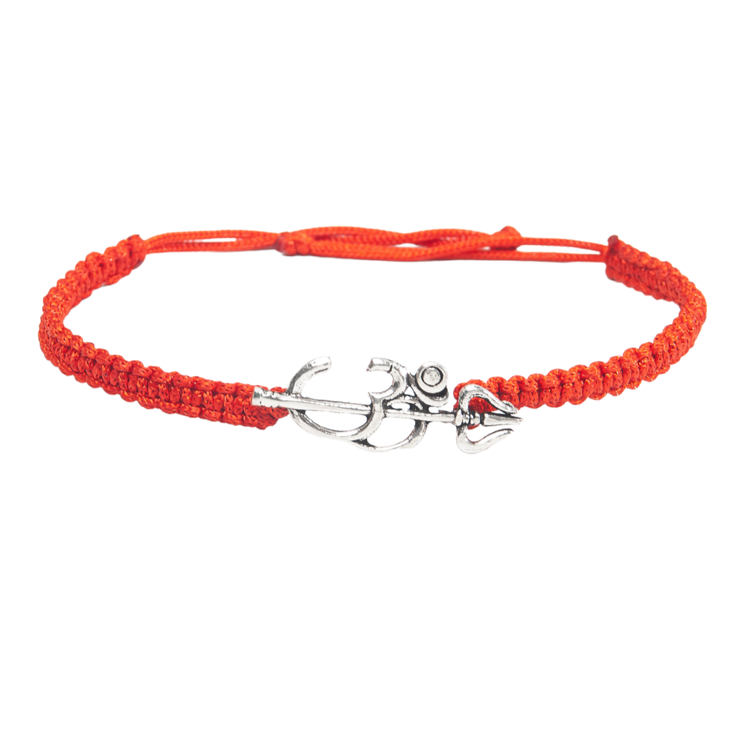 Om Trishul Rakhi for Brother 925 Sterling Silver with Thread - Perfect for Men, Women, Boys, and Girls on Raksha Bandhan