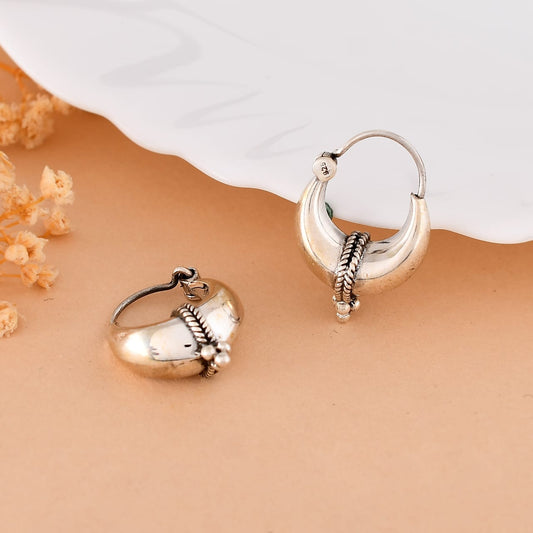 Silver Bali Earrings for Women & Men