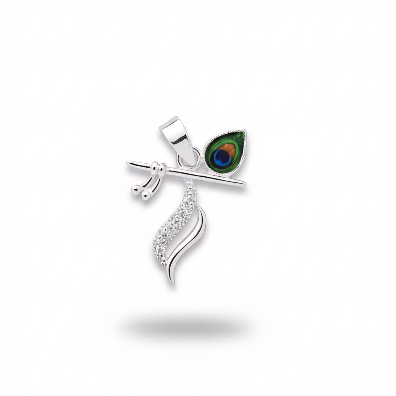 925 Sterling Silver Shree Krishna Flute Pendant for Men & Women