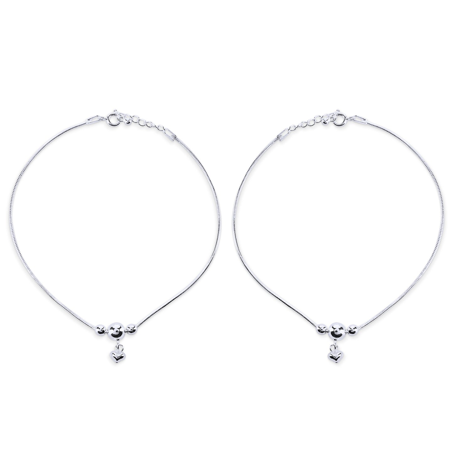 charm anklet payal silver