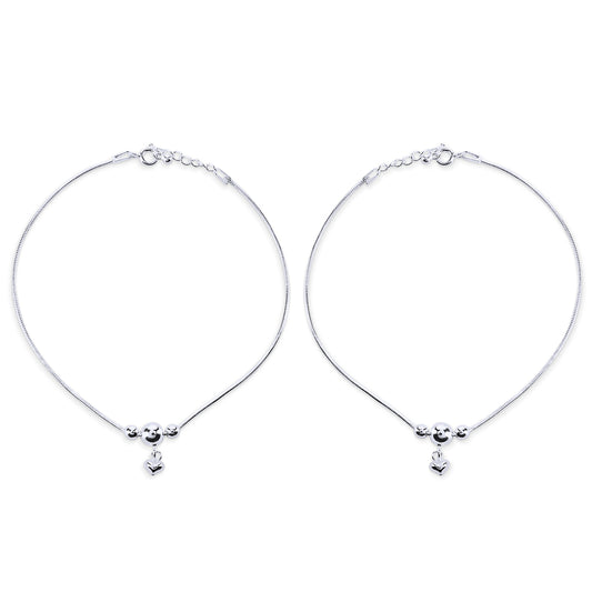 charm anklet payal silver