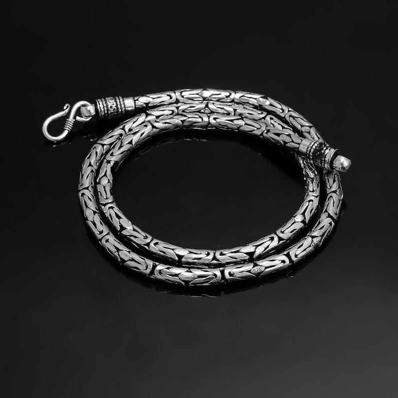 Silver Byzantine Chain for Men