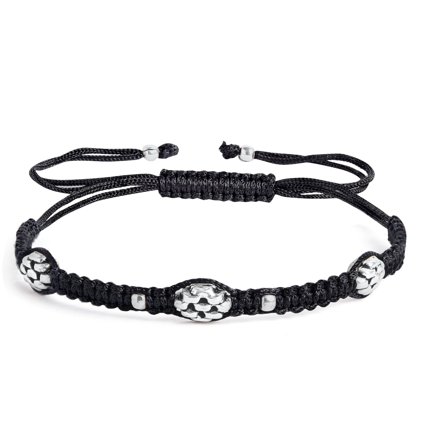 Nemichand Jewels 925 Sterling Silver Thread Anklet - 1pc