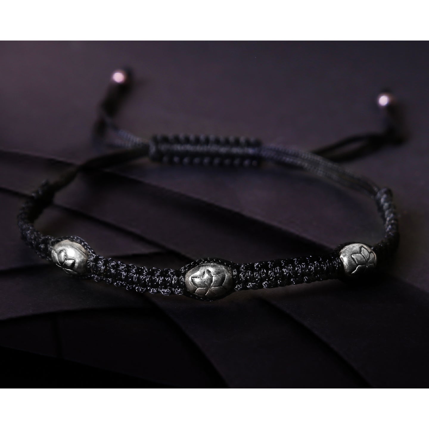 black dhaga anklet