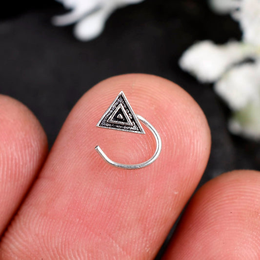 oxidized nose pins for women