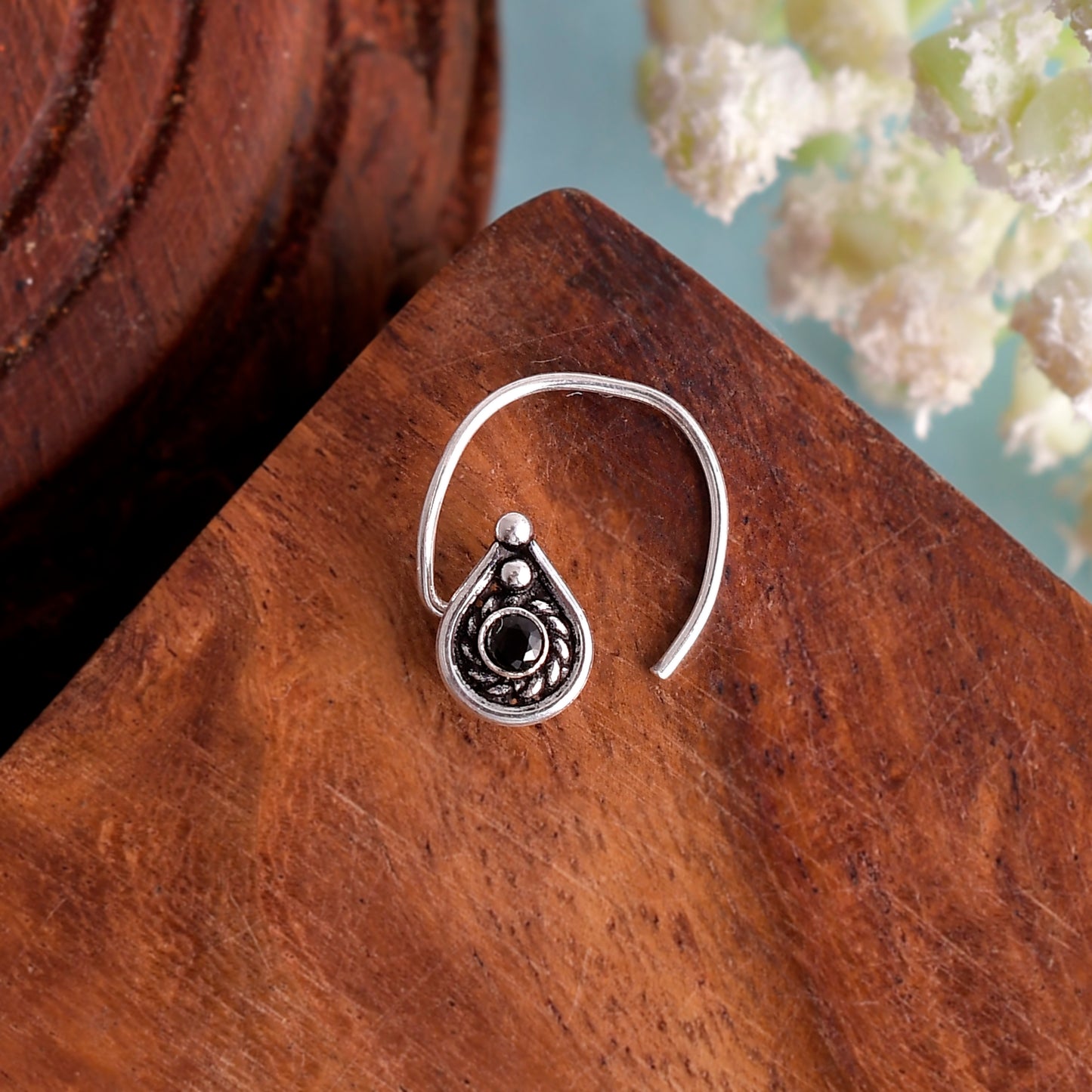 925 Sterling Silver Nose pin For Women