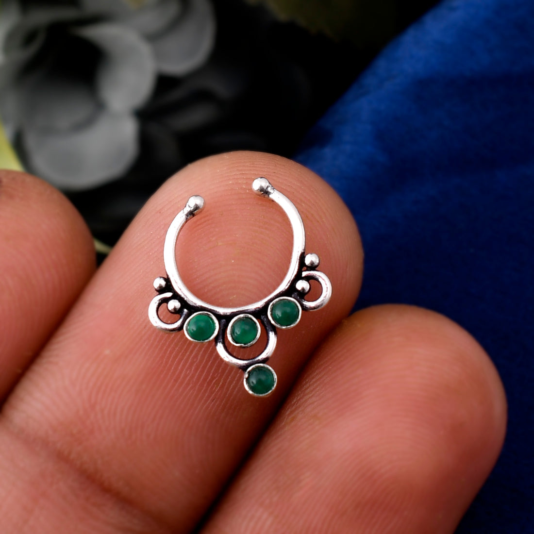 nose ring silver