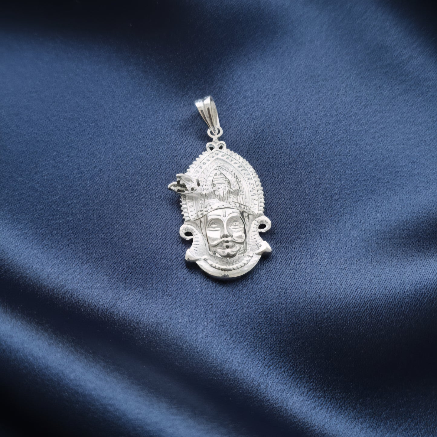 Sterling Silver Khatu Shyam Ji Pendant Locket for Men & Women