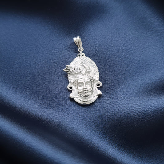 Sterling Silver Khatu Shyam Ji Pendant Locket for Men & Women