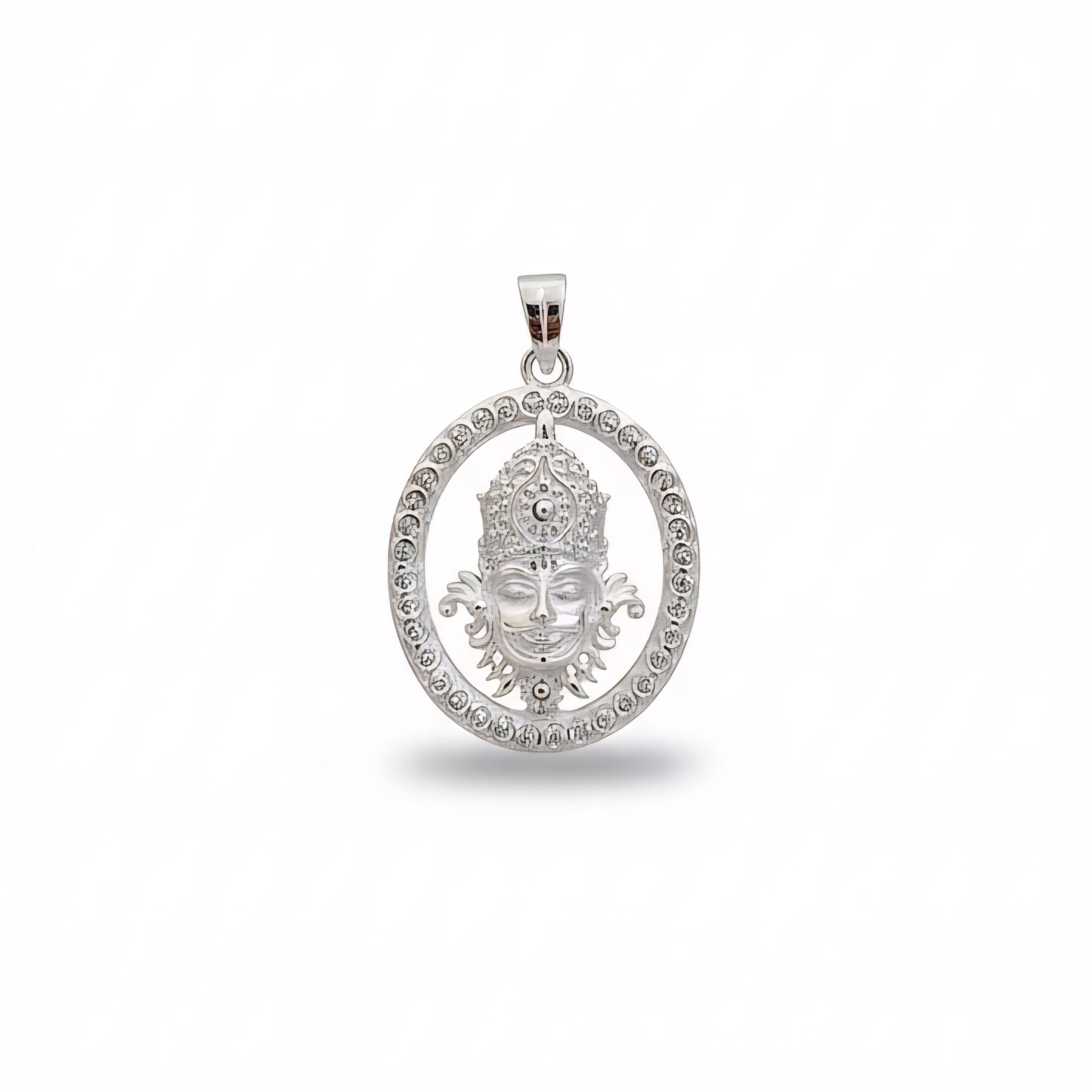 Sterling Silver Khatu Shyam Ji Pendant Locket for Men & Women