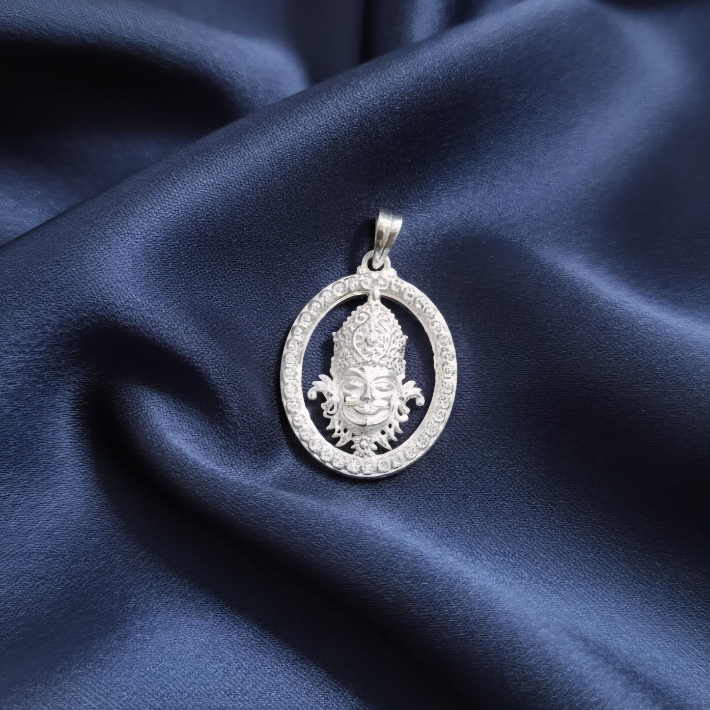 Sterling Silver Khatu Shyam Ji Pendant Locket for Men & Women