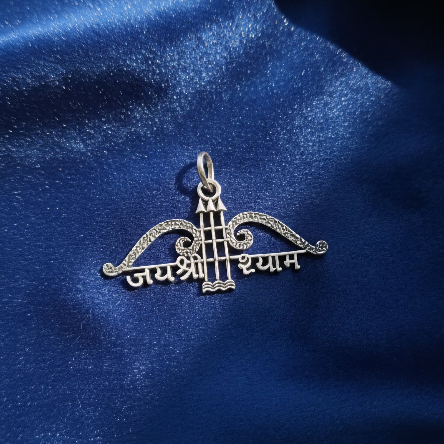 Sterling Silver Jai Shri Shyam Pendant Locket for Men & Women