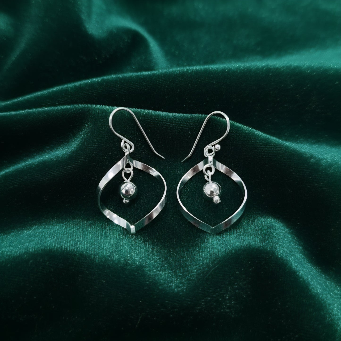 Twist Sterling Silver Drop Earrings | Handmade Modern Dangle Earrings | Elegant Silver Jewelry for Women | Artisan Gift