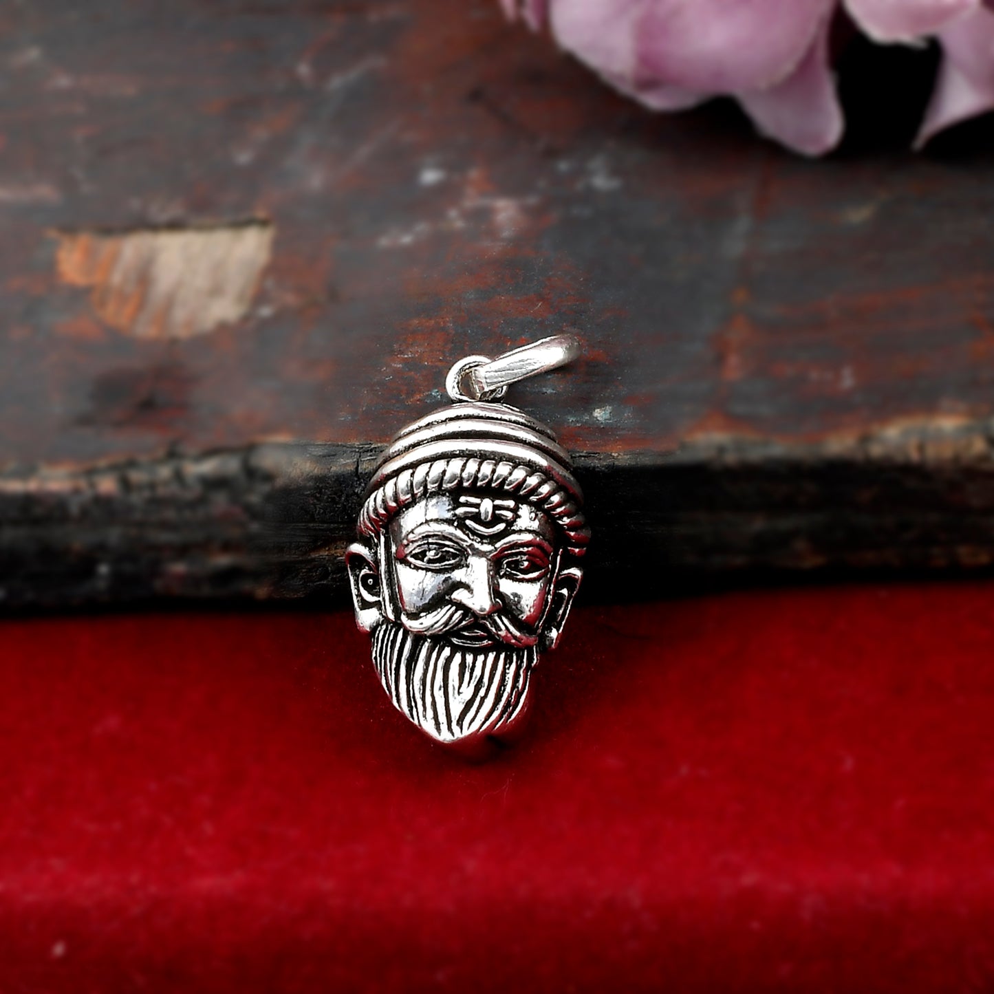 Silver 925 Shivaji Maharaj Pendant Locket