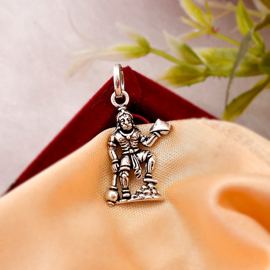 silver hanuman locket